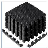 USED 12pc  Interlocking Exercise Foam Floor Mats