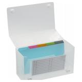 New Winnable Index Card Holder Box with...