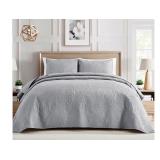 NEW $39 (Q) BOURINA Ultrasonic Quilt Set 3-Piece