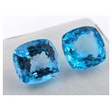$12,337App 44.06 ct Royal Blue Topaz gemstone Pair