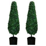 * $104 Artificial Boxwood Topiary Tree Plants...