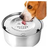 New 1L/33.8oz Dog Water Bowl, No-Spill...