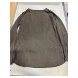 * Women s black long sleeve ribbed top size Large