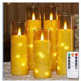 NEW $39 5pcs Flameless Flickering Candles