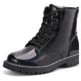 NEW $41 (5) Kids Ankle Boots Unisex Lace-Up