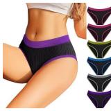 NEW 6PK (XL) Women's Seamless Hipster Underwear