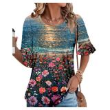 New NEW ( L) onlypuff Womens 3/4 Sleeve Tunic...