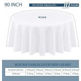 Used $88 Teruntrue 90 Inch Round Tablecloth...