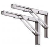 SEALED Folding Shelf Brackets 8 Inch, Pynsseu...