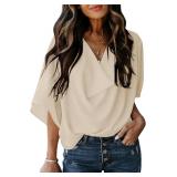 New Charne Womens Shirts Summer Plus Size Tops...