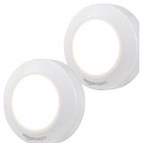 New Amazon Basics LED Puck Lights, Battery...