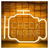 Check Engine Neon Sign 3D Engraved Neon Light Art