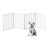 Indoor Pet Gate - 4-Panel Folding Dog Gate for Sta