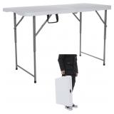 122CZ Folding Table 4-Foot Portable Small Table Se