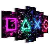 Biufo Gamer Symbol Canvas Wall Art Paintings Gamin
