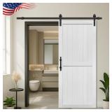 $160 S&Z TOPHAND 36in x 84in MDF Barn Door with 6.