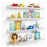 Forbena White Floating Shelves for Wall 36 Inches