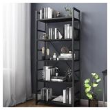 VERMESS 5 Tier Bookshelf, Tall Book Shelf, Vintage
