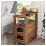 $130 Farmhouse XXL End Table with Charging Station