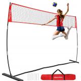 Volleyball Net, 12ft/20ft Training Set Height Adju