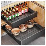 Pull out Cabinet Organizer, 21"Deep, 11.8"Wide Ful