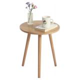 AWASEN Side Table Round, Small Accent Table Nights