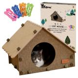PETZONE Cat House for Indoor Cats, Cat Bed Cave fo