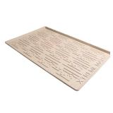 34 in. x 19 in. Beige Bathroom Vanity Depth Under