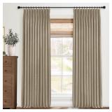 Pinch Pleated Blackout Curtains 84 Inch Long, Line
