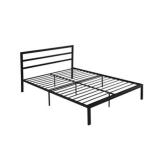 Modern Minimalist Queen Size Metal Bed Frame with