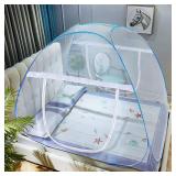 AMMER Pop-Up Mosquito Net Tent for Beds Portable F