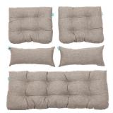 QILLOWAY Outdoor Patio Wicker Seat Cushions Group