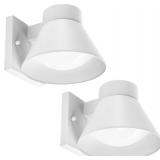 UME 2 Pack LED Outdoor White Front Porch Lights, W