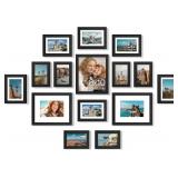 Vittanly 15 Pack Picture Frames Collage Wall Decor