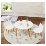 UTEX Kids Wood Table and Chair Set, Kids Play Tabl