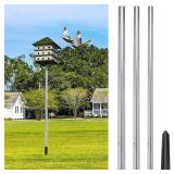 $117 Tandefio Telescoping Purple Martin House Pole