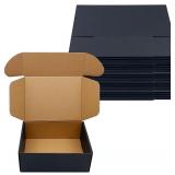 24 Pack 8x6x3 inch Black Shipping Boxes  Cardboard