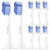 ( 8 Pack )Toptheway Extra Soft Replacement Toothbr
