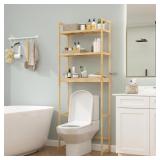 FAMAPY Above Toilet Storage Shelf, 3-Tier Bamboo O