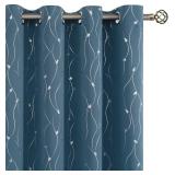 BGment Room Darkening Curtains 63 Inches Long, Gro