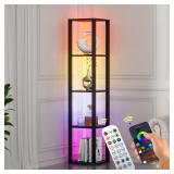 Corners Shelf with Light 5 Tier Tall Standing Shel
