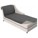 Sofa Shield Chaise Slip Cover with Patented Strap,