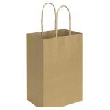 bagmad 50 Pack 5.25x3.25x8 inch Plain Brown Small