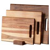 YSTKC Acacia Wood Cutting Boards Set of 3 PCS for