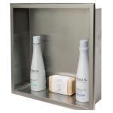 $130 ALFI brand ABN1616-BSS Shower Niche, Brushed