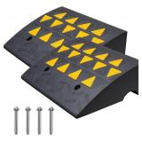 VEVOR Rubber Curb Ramp, 6" Rise Height 2 Pack, Hea