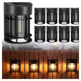 Solar Fence Lights Outdoor 8 Pack Deck Lights Sola
