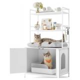 Feandrea Cat Litter Box Enclosure, Hidden Litter B