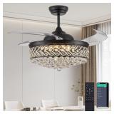 $390 DuMaiWay 52" Dimmable Chandelier Ceiling Fan,