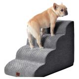 EHEYCIGA Curved Dog Stairs Ramp for High Beds 19.7